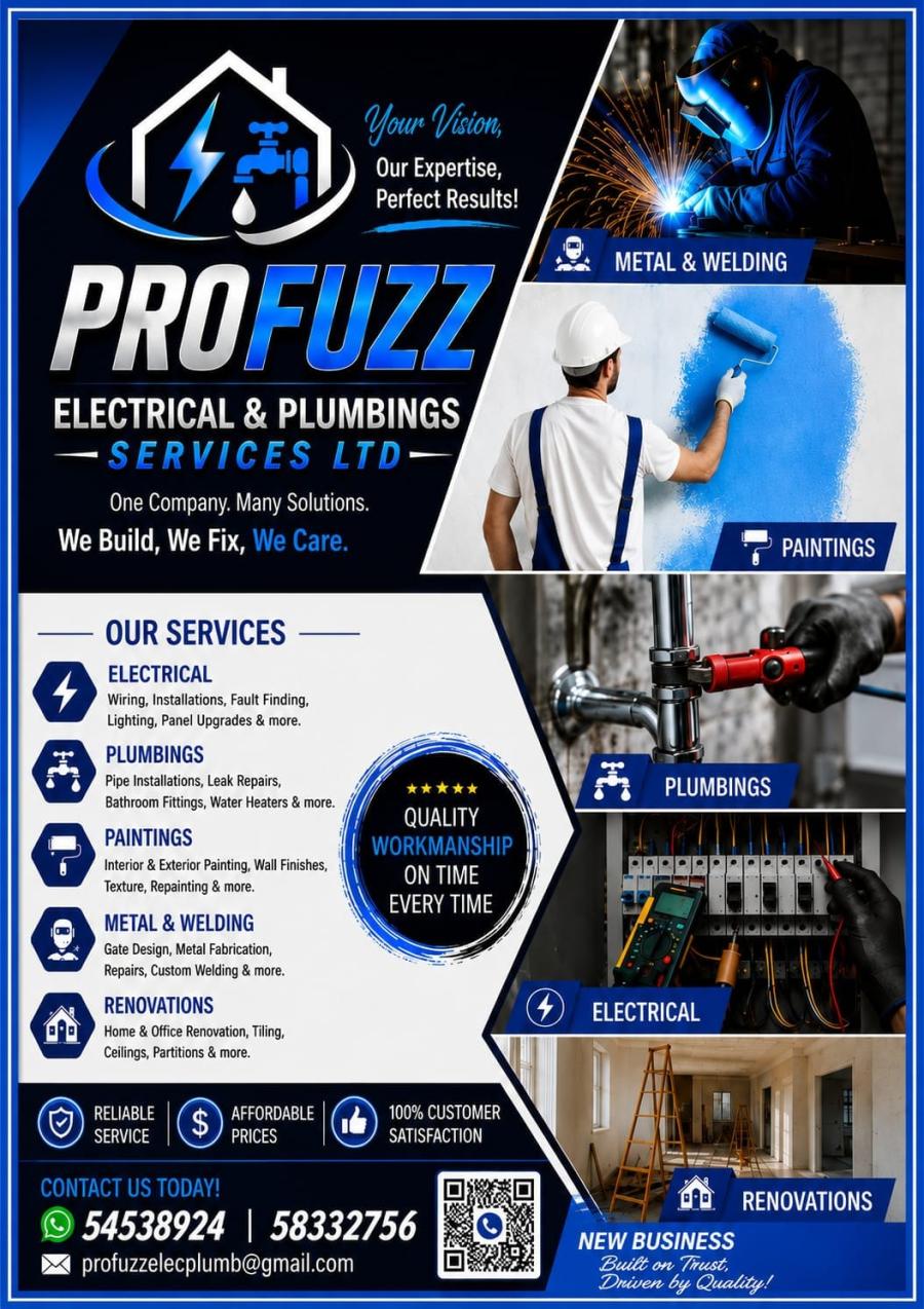 Profuzz Electrical and plumbings Services Ltd 